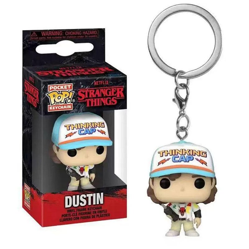 Stranger Things, Short Hair Eleven, Carnivorous Plant, Dustin, Keychain Toy